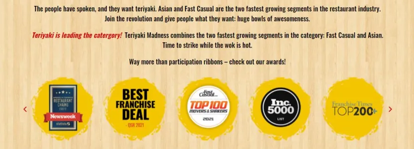 Teriyaki Madness Named in Newsweek&#039;s &quot;America&#039;s Favorite Restaurant Chain&quot;